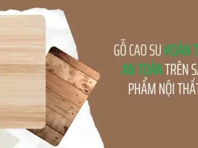 Gỗ cao su hoàn toàn an toàn cho sức khỏe người dùng
