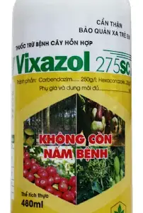 Thuốc trị nấm Vixazol 275SC dùng phòng trị bệnh phấn trắng