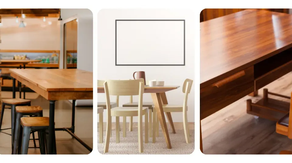 Đồ nội thất được sản xuất từ gỗ cao su